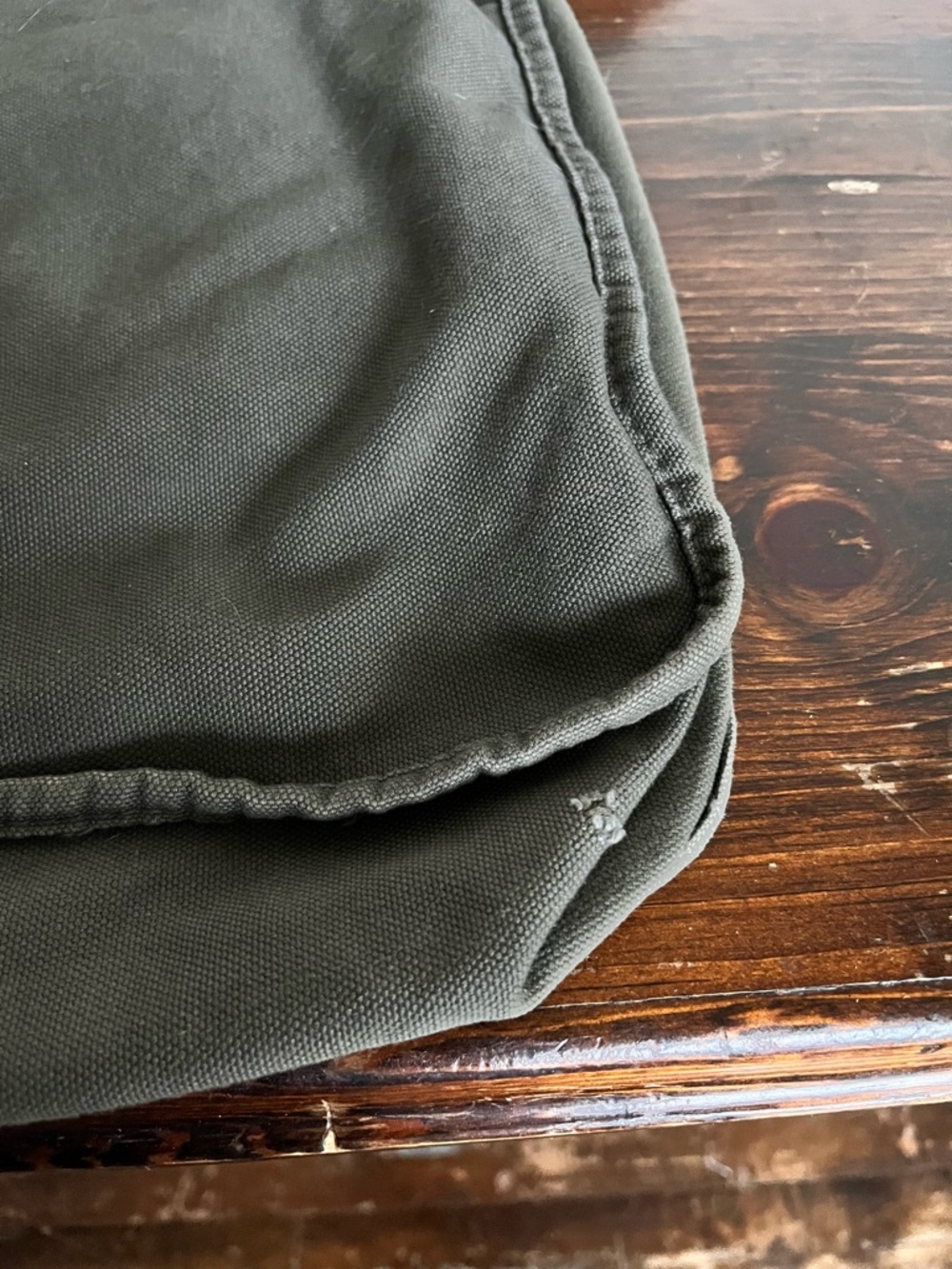Cowgirl Graphic Canvas Crossbody Bag - Olive Green - Picture 3 of 6
